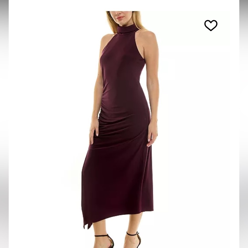 Ruched Chocolate Brown Dress
